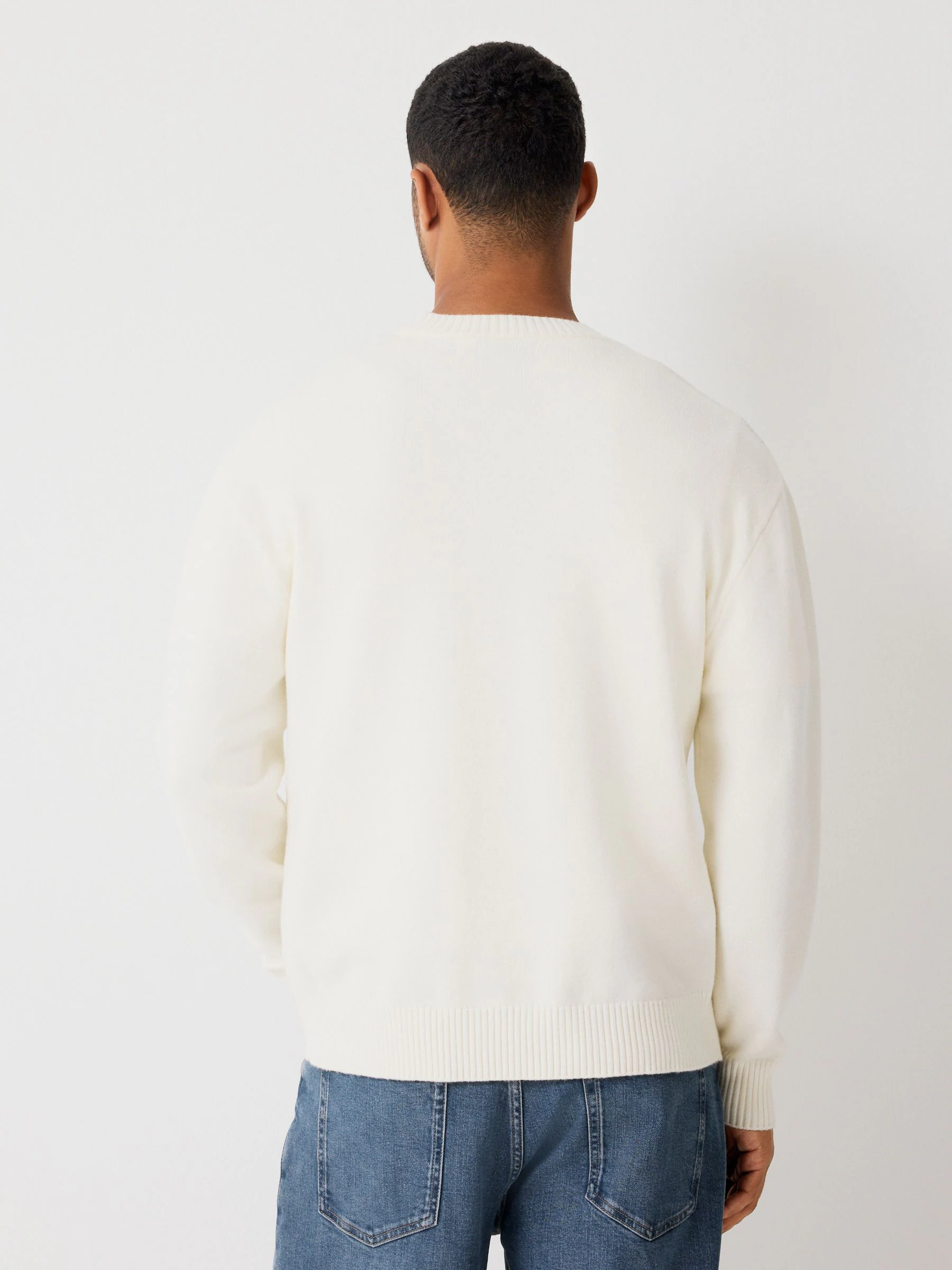 Ecru wit - Regular Fit Christmas Après Ski Crew Jumper