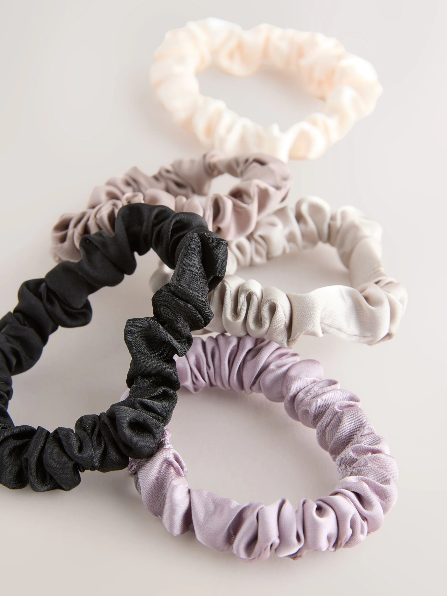 Pastel - Set van 5 scrunchies