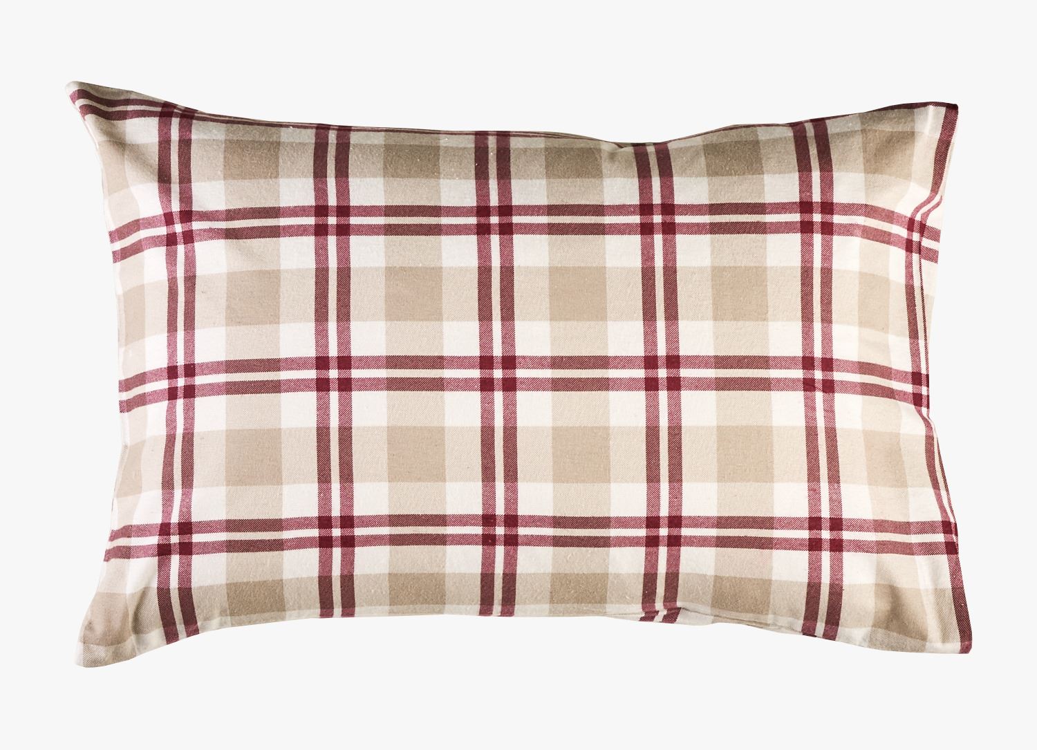 Flanell putevar rød - 50x70 cm