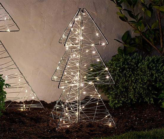 LED-Outdoor-Tanne, faltbar, ca. 45 cm
