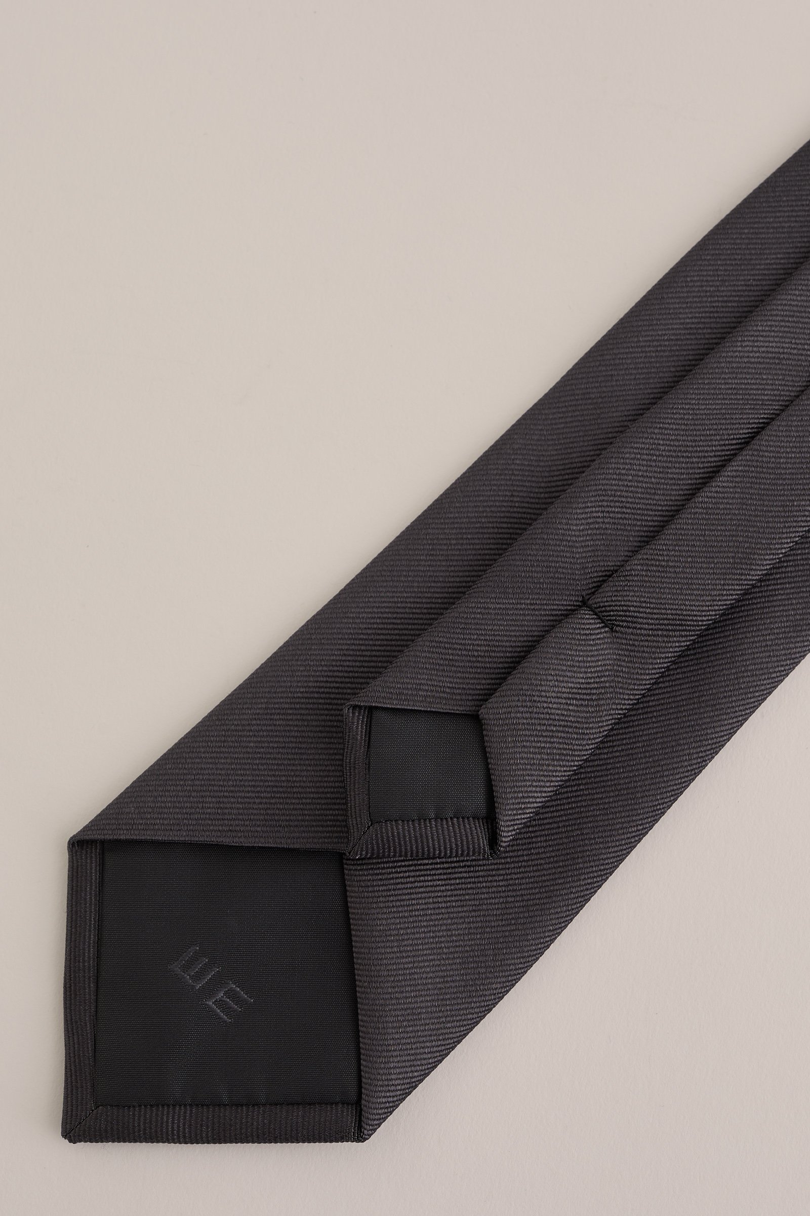 zijdemix stropdas met structuur WE Fashion Bruin