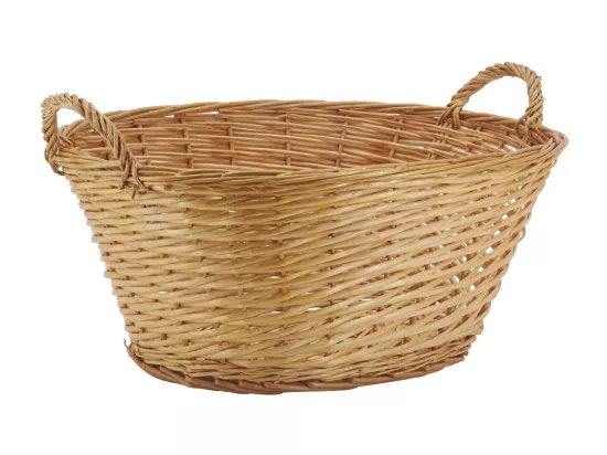 Corbeille à linge en osier