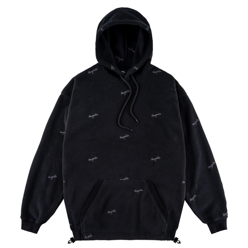 SWEAT À CAPUCHE EN POLAIRE LOOP - NOIR