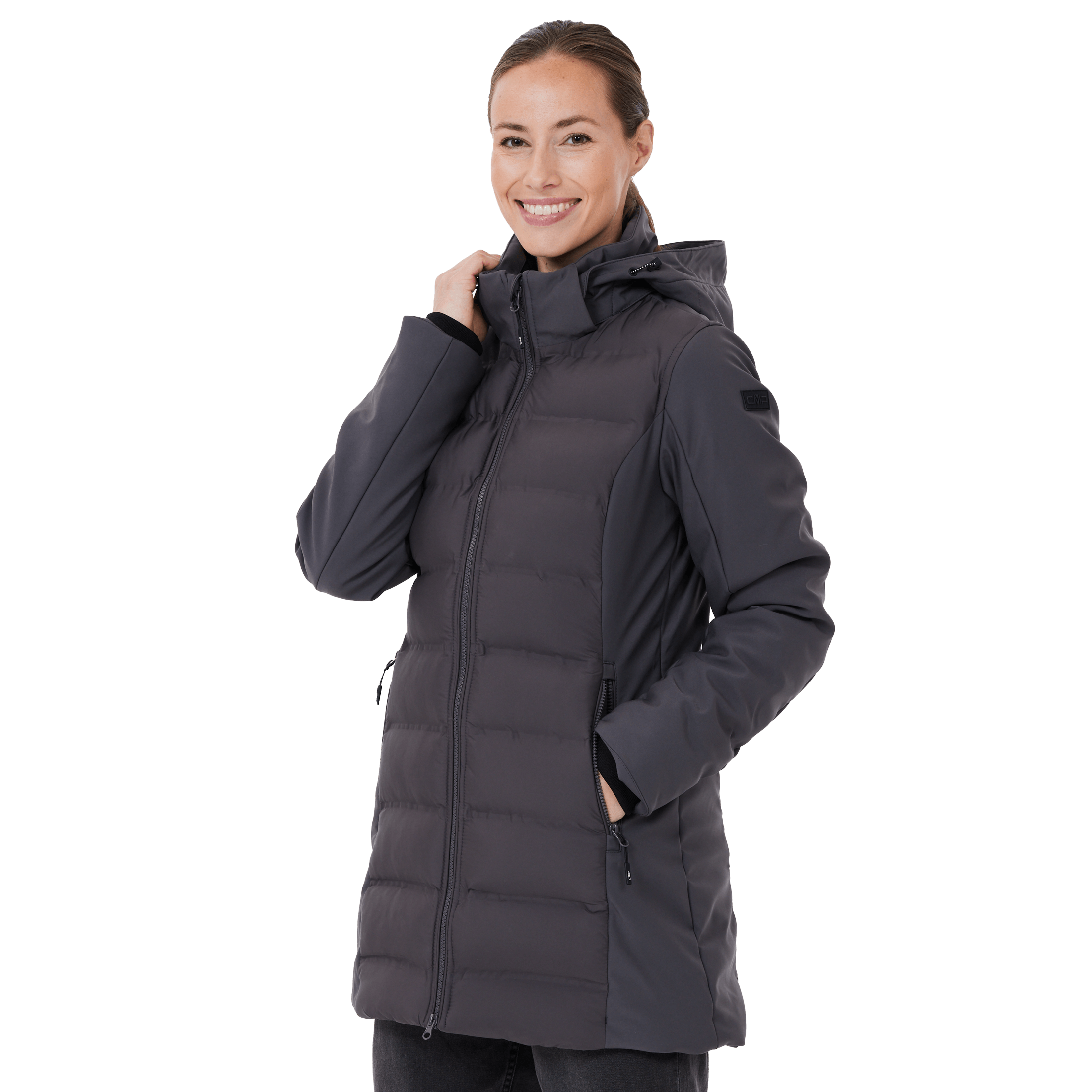 CMP Woman Parka Light Hybrid Softshell - Jakke