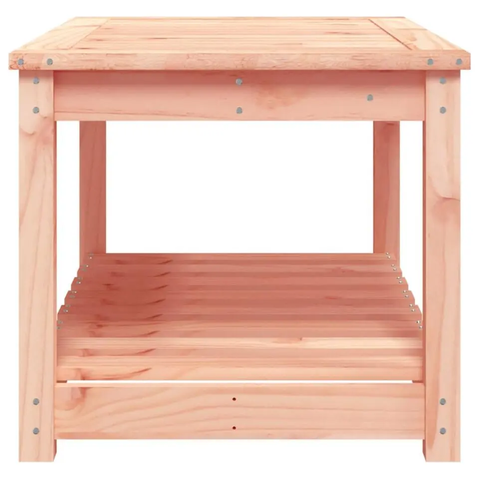 vidaXL - Salomtafel met opbergruimte - Naturel - Douglashout - 82,5x50,5x45 cm
