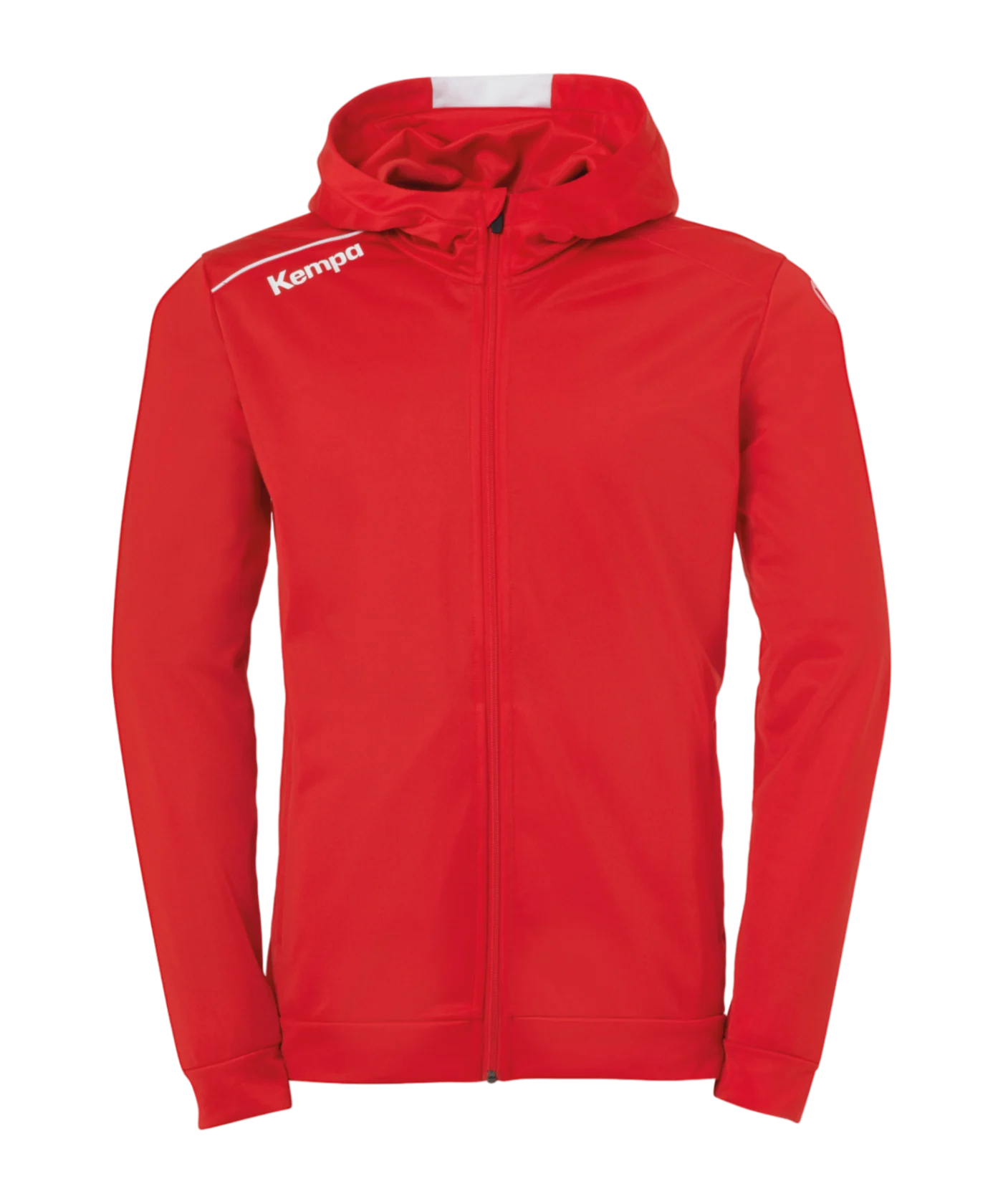 Kempa Player Kapuzenjacke Rot Weiss F03