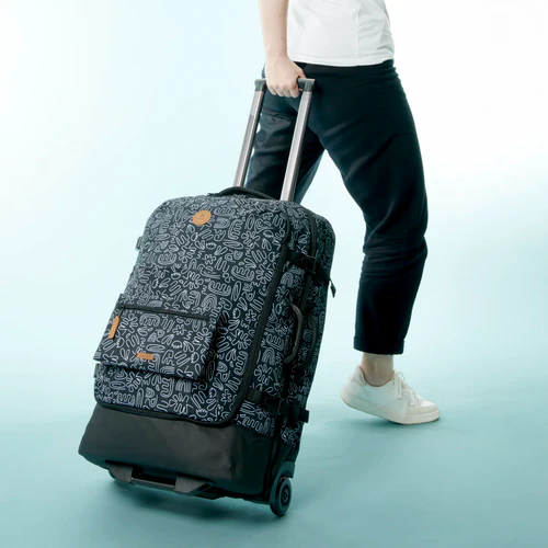 Set de 2 valises Amiens Black & white