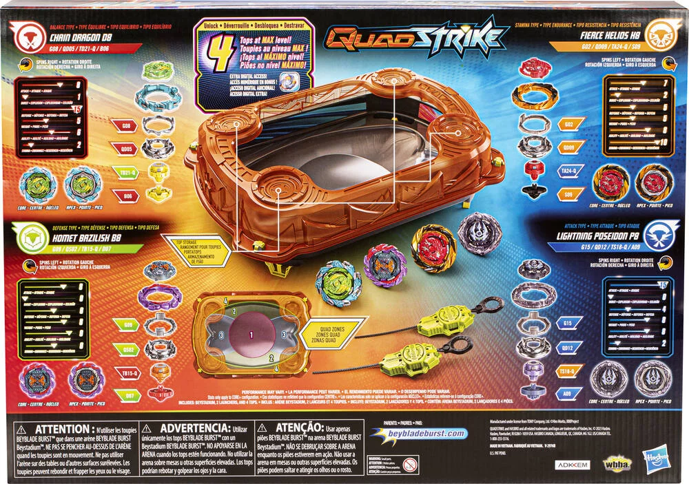 BEYBLADE QUADSTRIKE SET DE COMBAT GIE