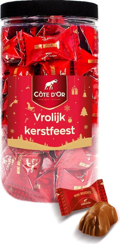 Côte d'Or - Mini Bouchée - Chocolade - 500g - Vrolijk Kerstfeest