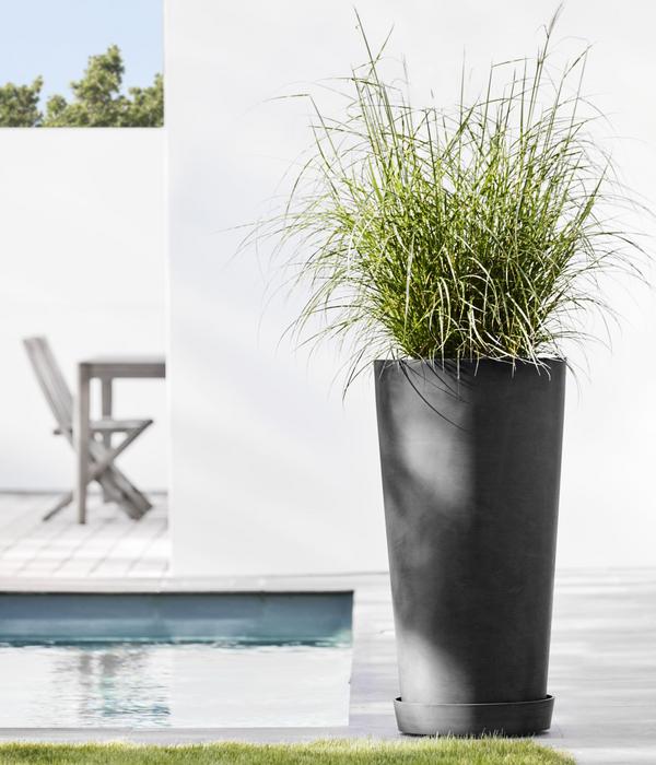 Ecopots Kunststoff-Topf Amsterdam hoch, rund