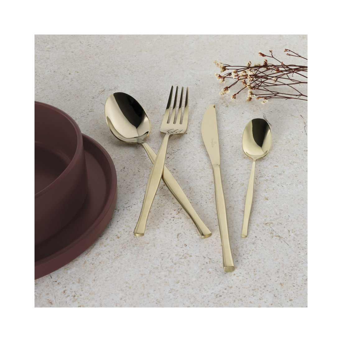 Berlinger Haus 24-teiliges Besteck-Set champagne Leonardo Collection