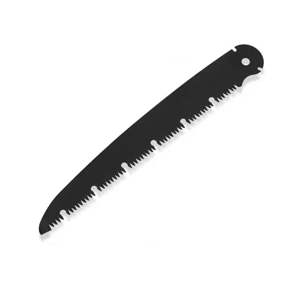 (21cm) Outdoor Klappsäge Camping / Survival Holz Säge mit Arretierung - Schwarz / Weiss