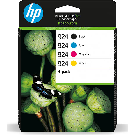 HP 924 blækpatron - sort/cyan/magenta/gul