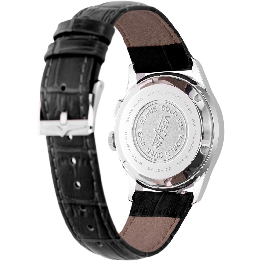 Vulcain Cricket Tradition 36mm Black Steel Caseback
