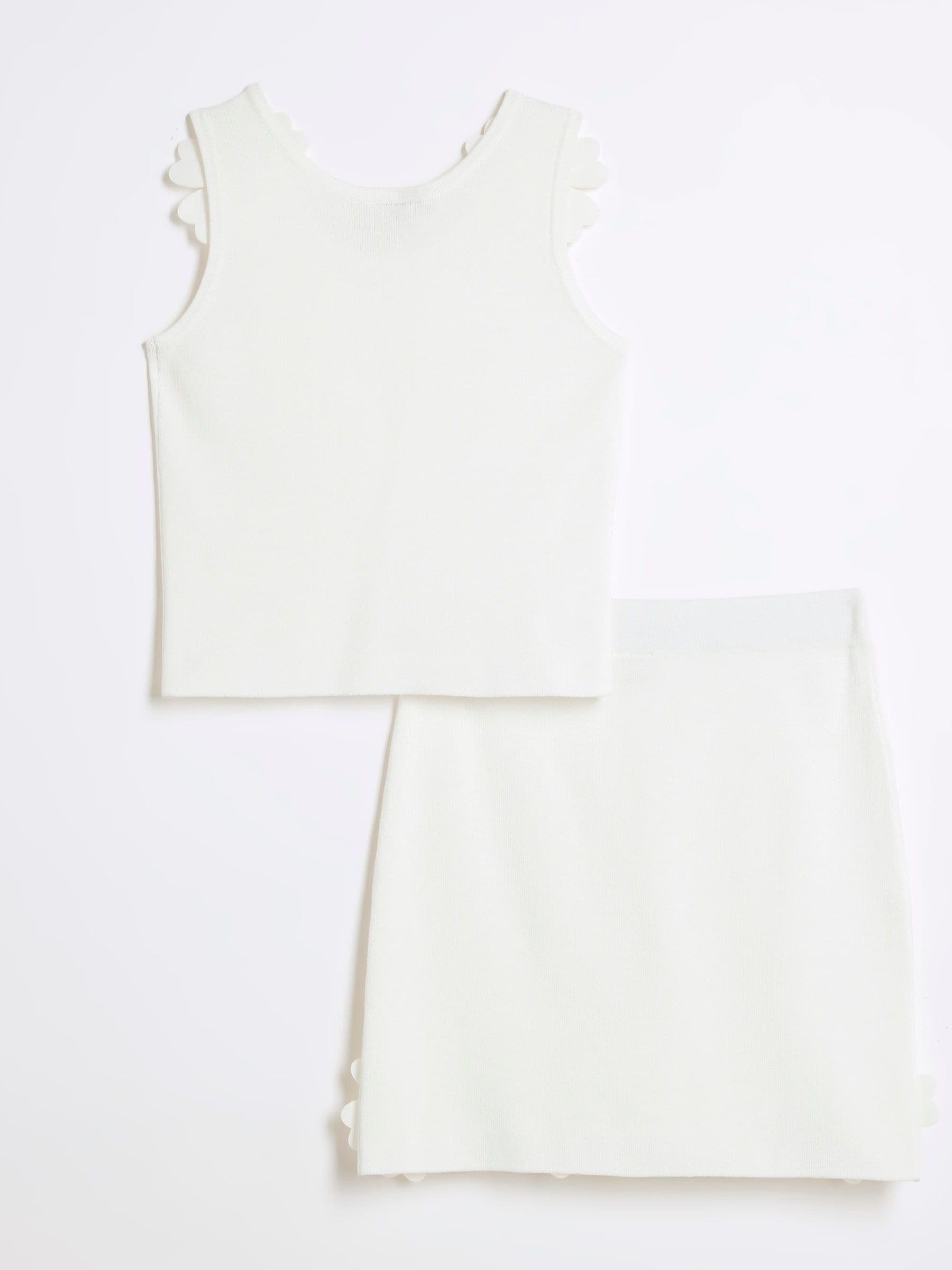 River Island 3D Flower Skirt Set