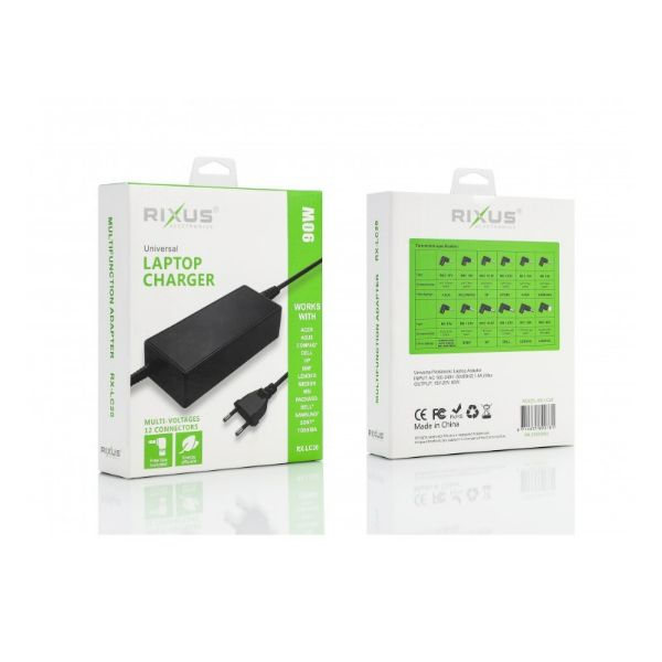 Rixus Carregador Universal p/ Portátil RX-LC20 90W 12 conectores