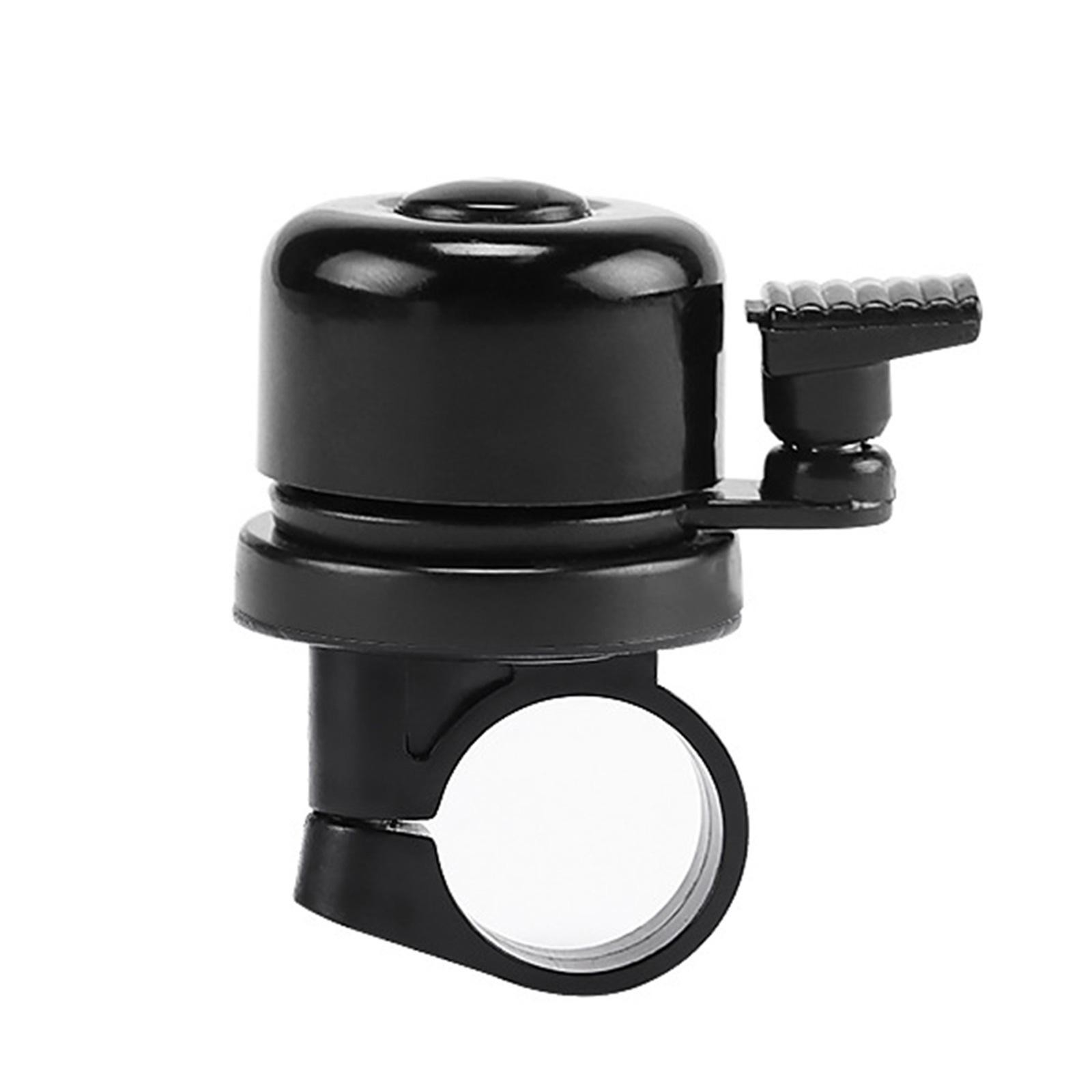 Universal Velo Glocke Klassische Fahrrad Klingel Gravel Bike Bikepacking Schelle mit Apple AirTag Halter - Schwarz