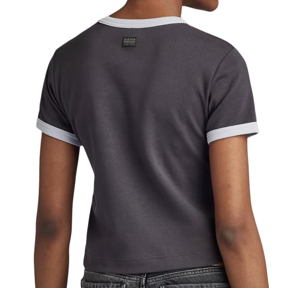 T-shirt Noir Femme G-Star Raw Ringer Baby