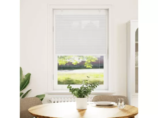 Store plissé blanc 80x100 cm largeur du tissu 79,4 cm polyester