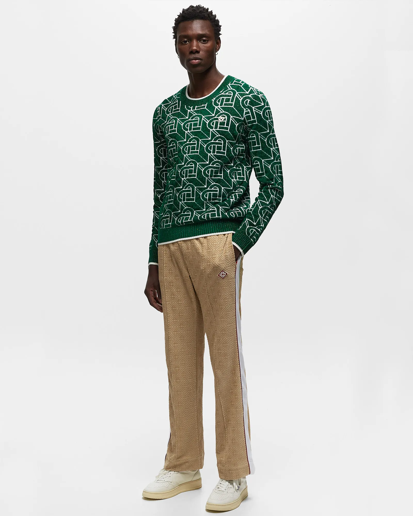 Casablanca MONOGRAM VELOUR TRACK PANT