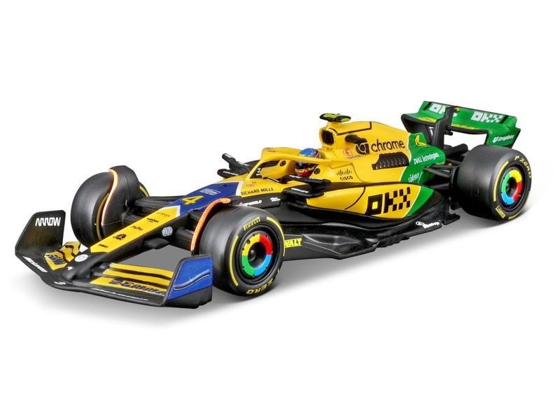 BBurago McLaren F1 MCL38 Norris 2024 Senna Edition 1:43 Sammlermodell im Massstab 1:43