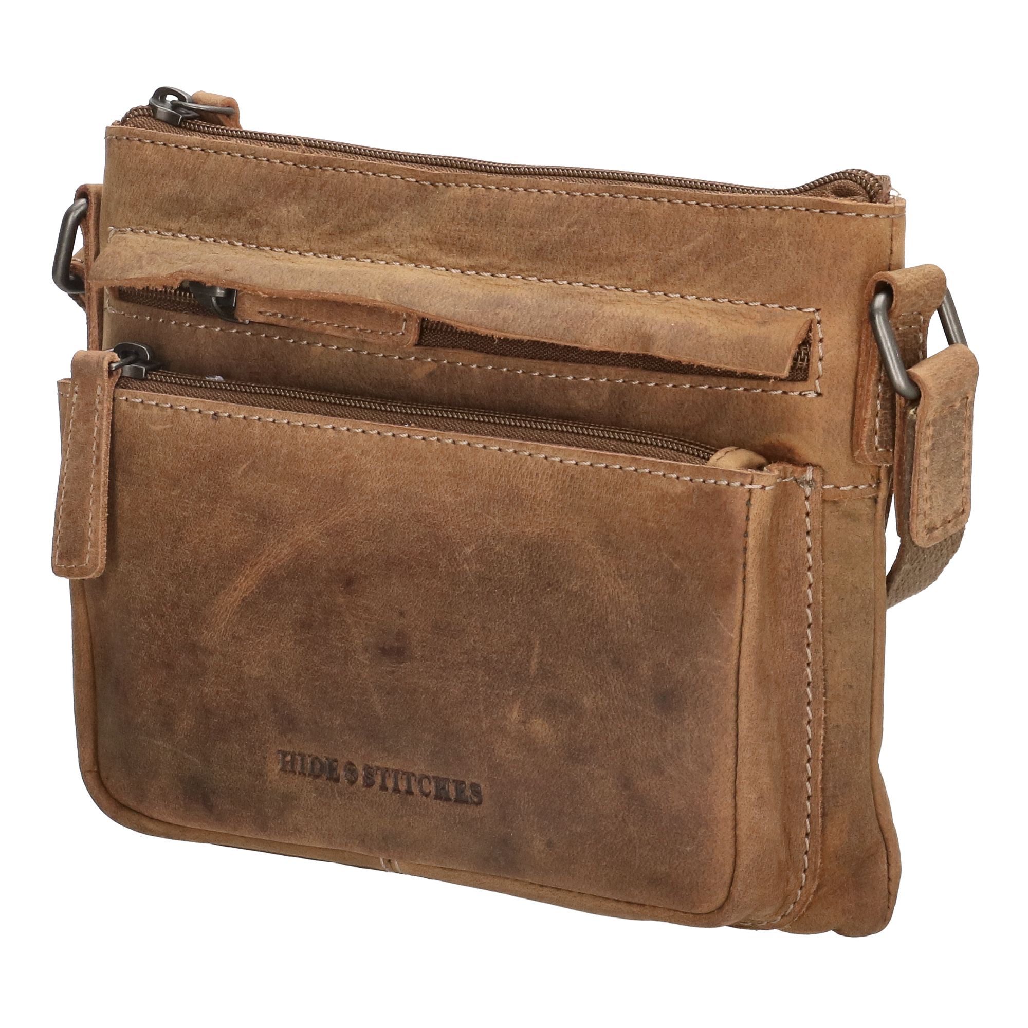 Hide & Stitches Idaho Schoudertas Bruin