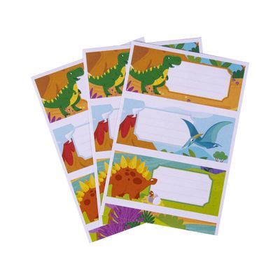 Apli Dinosaures - 9 Étiquettes scolaires - 36 x 81 mm