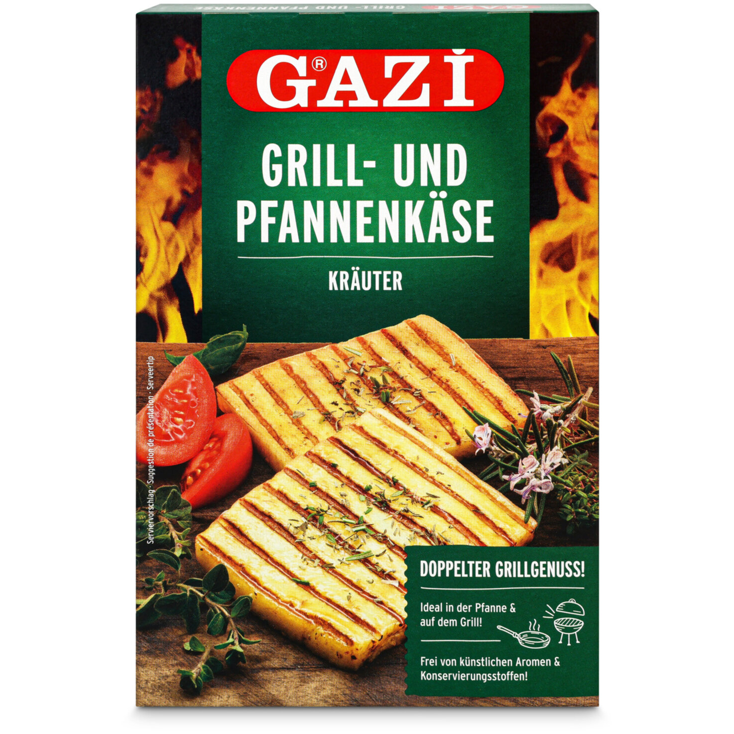 Gazi Grill- und Pfannenkkäse Kräuter 2x100g
