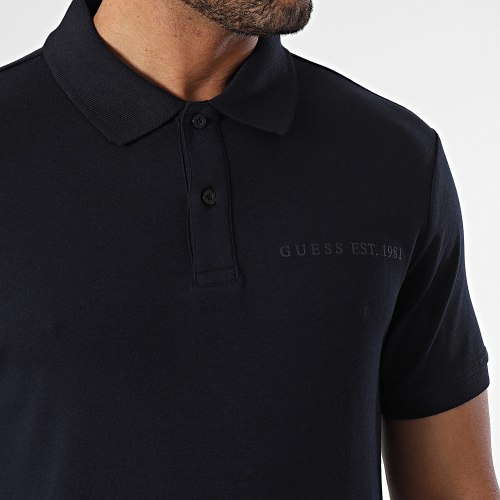 Polo Manches Courtes M4RP66-KBL51 Bleu Marine