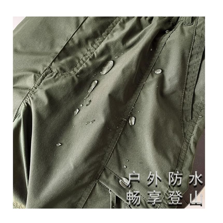 Kimeya - Hoge taille effen harem cargobroek