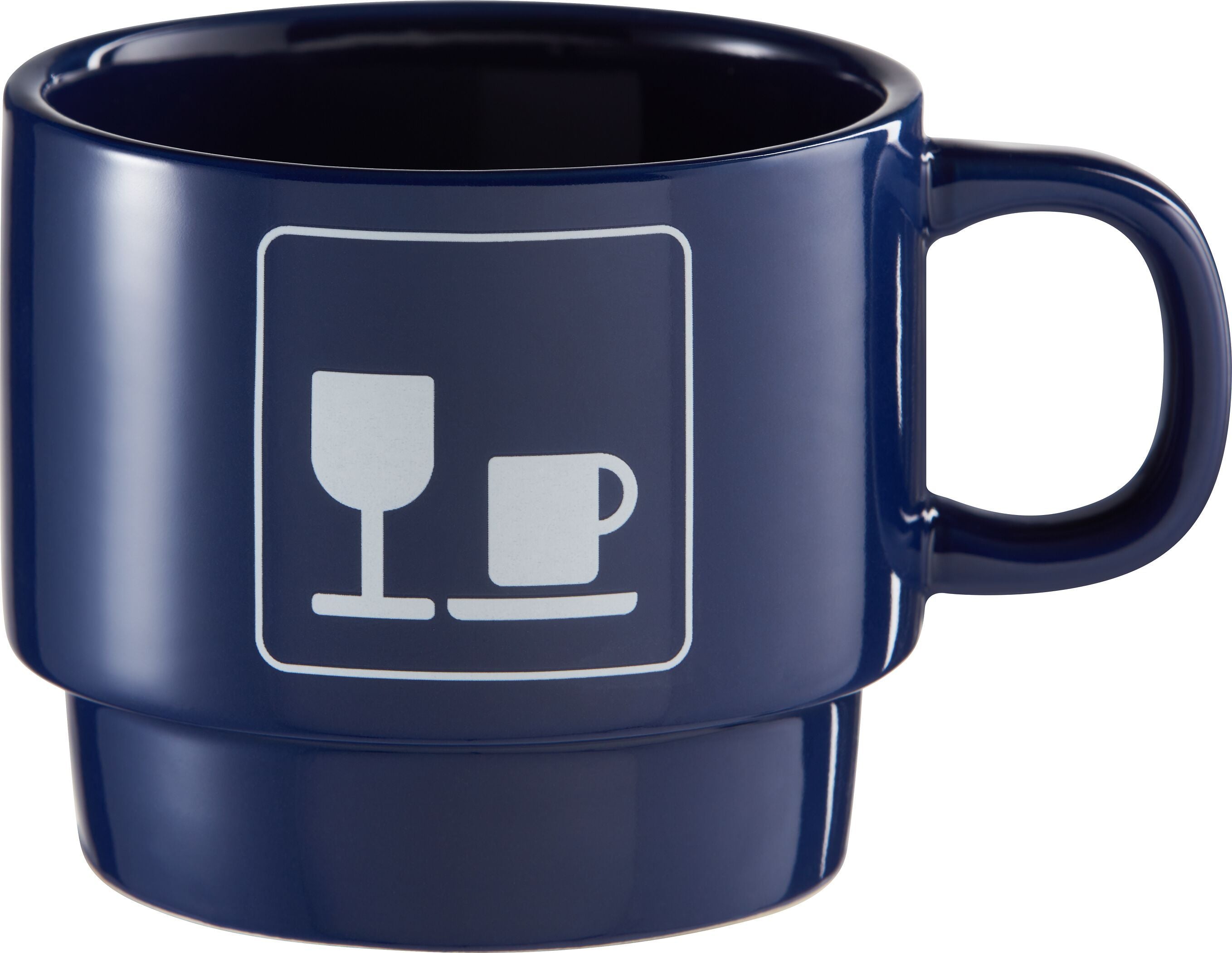 PICTO TASSE BLAU BISTRO 11.8X9X7.6CM - Blau / B: 12.0 cm x T: 9.0 cm x H: 7.5 cm