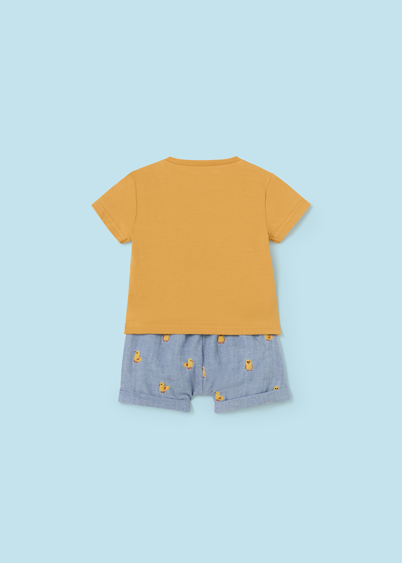 Conjunto de algodão Better Cotton de 2 peças para recém-nascidos, cor milho.
