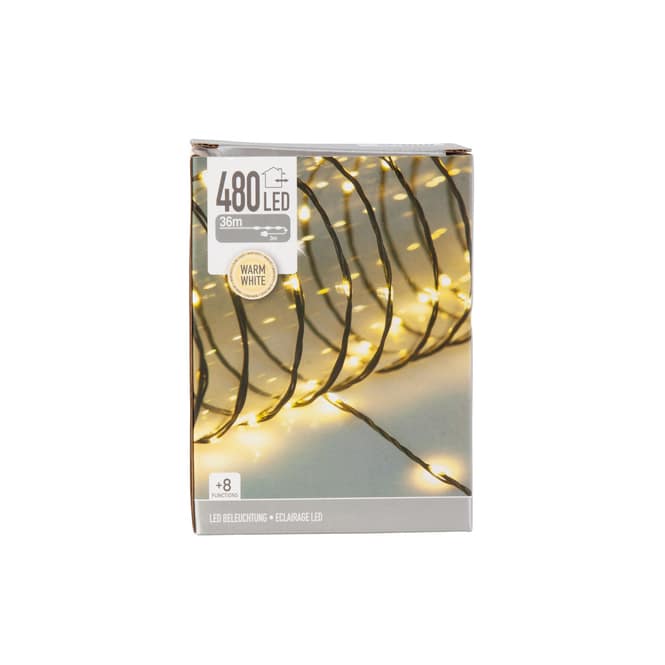 480er LED Lichterdraht soft - warmweiß