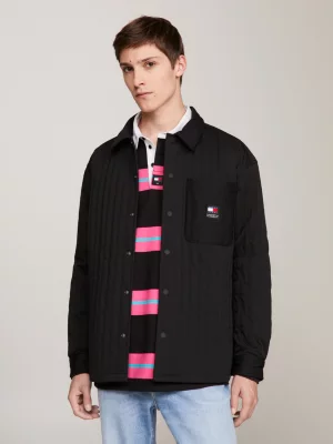 Sobretudo acolchoado de corte casual