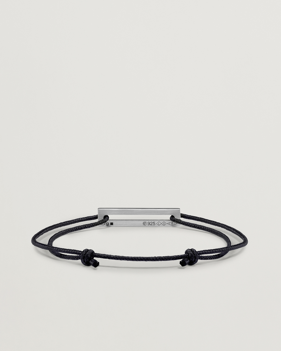 LE GRAMME Lacquered Cord Bracelet Royal Blue