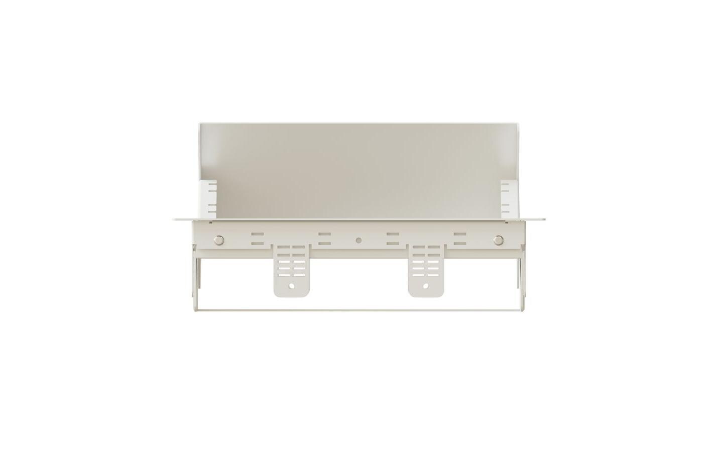 Einbaurahmen BOX S 3-Fach Weiss<br>Einbaurahmen für diskrete Strom- und Multimediaanschlüsse