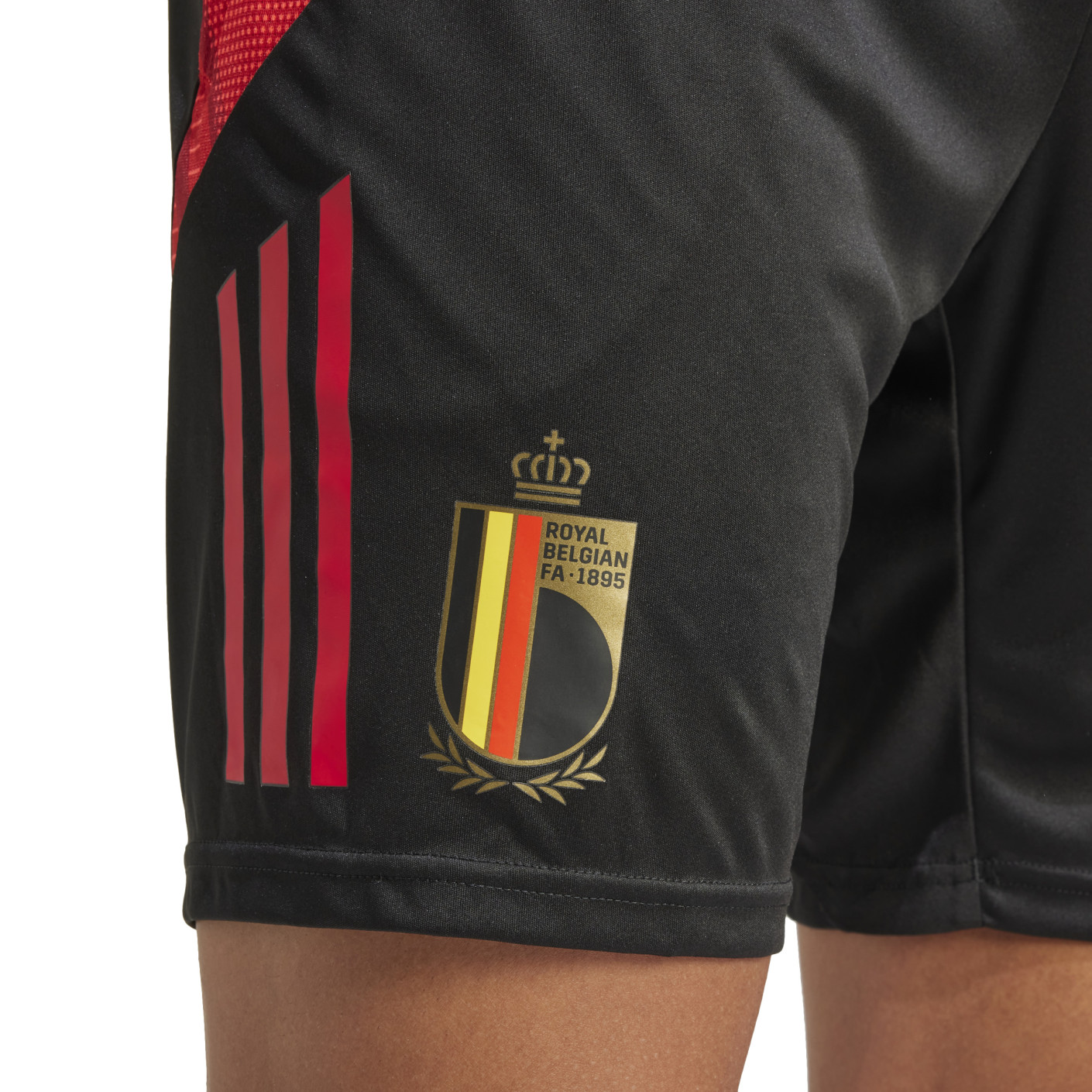adidas België Trainingsset 2024-2026 Zwart Rood Goud