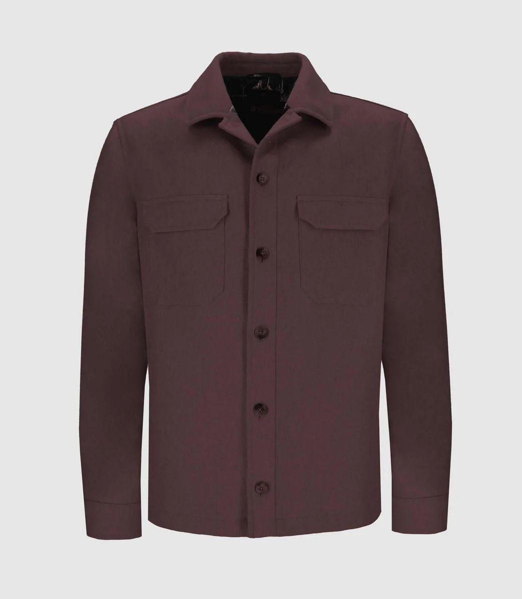 Veste casual bordeaux DEREK
