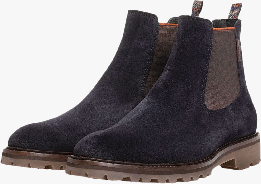 FLORIS VAN BOMMEL blauwe floris van bommel chelsea boots sfm-60018
