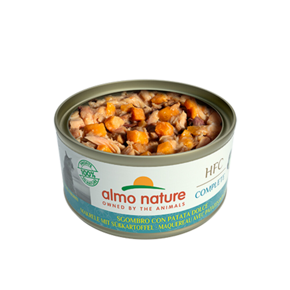Almo Nature HFC Complete Graanvrij Kattenvoer Nat Makreel & Zoete Aardappel70 gr