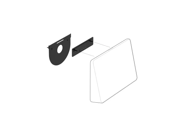 Logitech Tap Wall Mount - Videokonference-controllermonteringssæt - for Room Solution Base Bundle, Huddle, Large; Tap