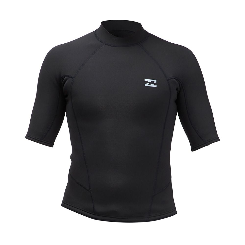 Billabong ABSOLUTE TOP BACK ZIP - Top néoprène 2mm Homme black