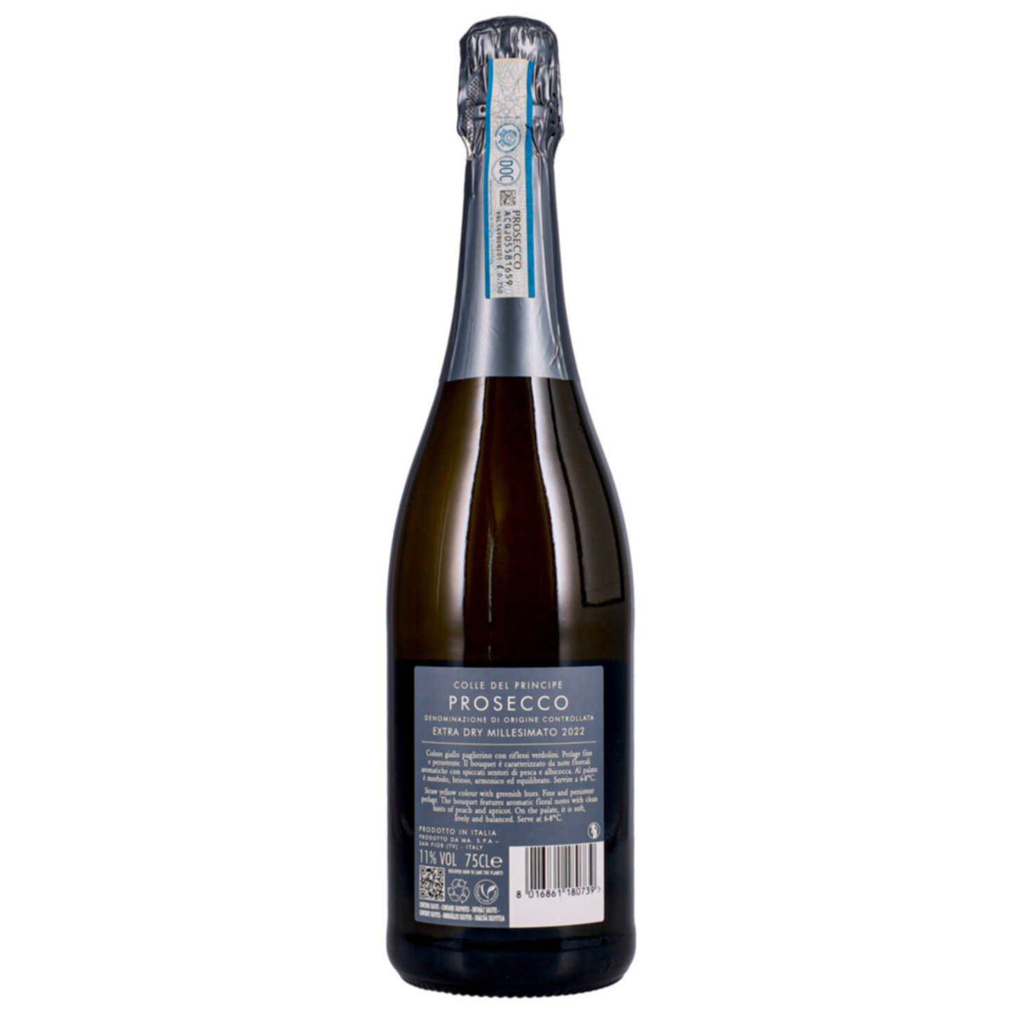 Prosecco DOC Millesimato Colle del Principe Extra Dry -75cl