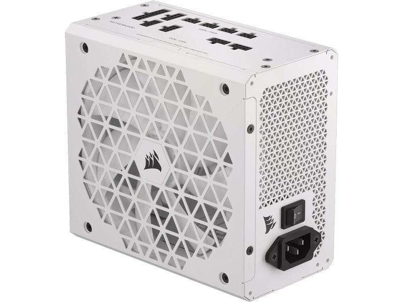 Corsair Netzteil RMx SHIFT White RM750x 750 W Vollmodulares ATX-Netzteil mit 750 W und 80 PLUS Gold Zertifizierung