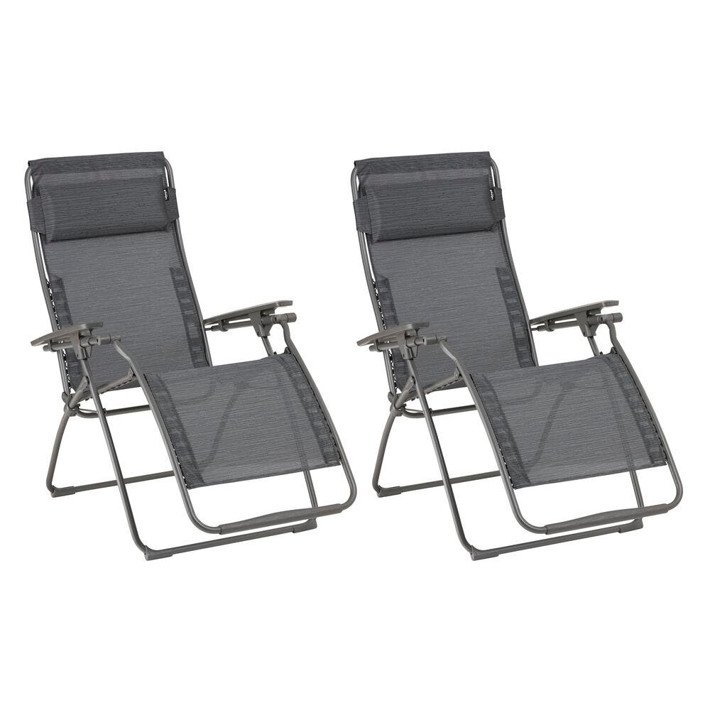Set aus 2 Relaxsesseln Futura Batyline® Duo Obsidian