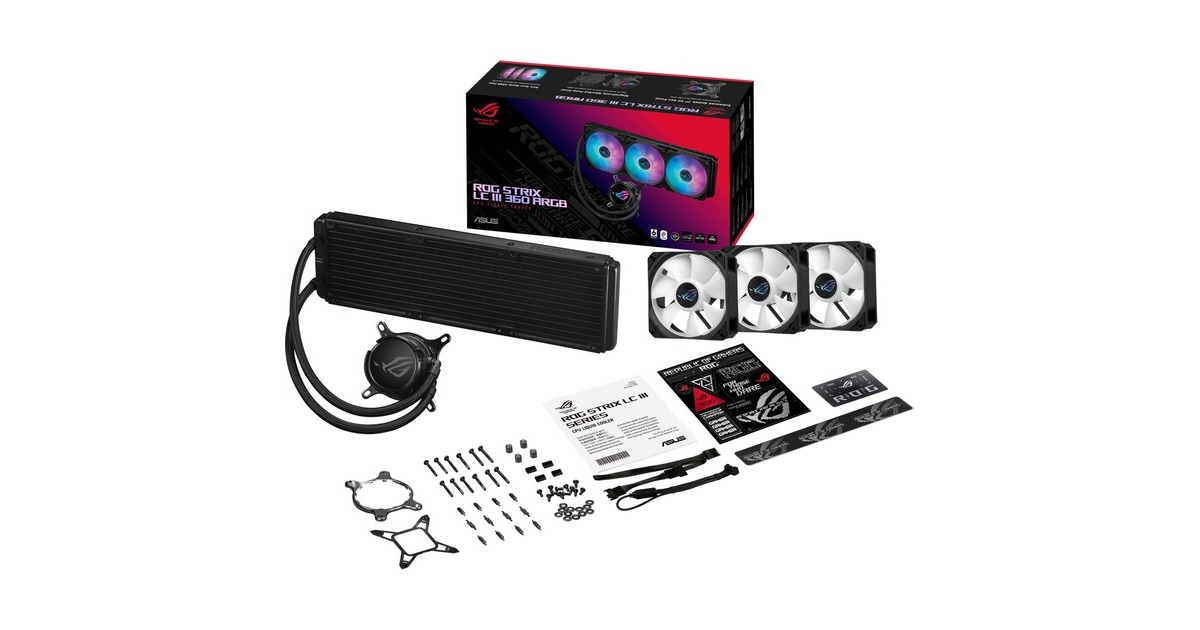 ASUSROG STRIX LC III 360 ARGB waterkoeling  (Zwart, 4-pins PWM fan-connector)