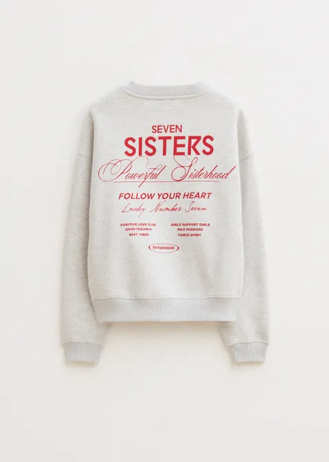 Sweater met print grijs (GRS.MEL)