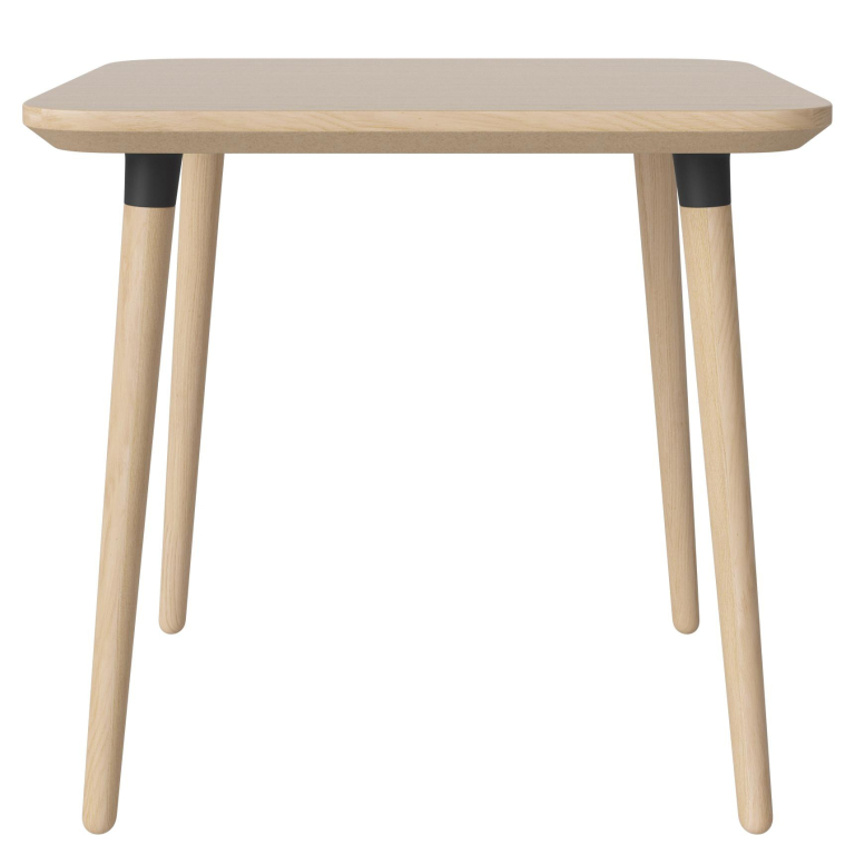 Bolia Seed eettafel 80x80 wit gepigmenteerd eiken zwart
