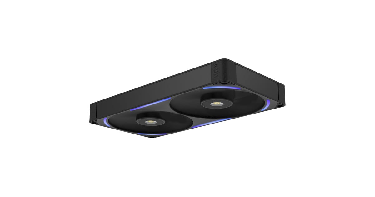 NZXTPerformance Fan F280X RGB case fans  (Zwart, 2 stuks, 280 x 140 x 30 mm, PWM)