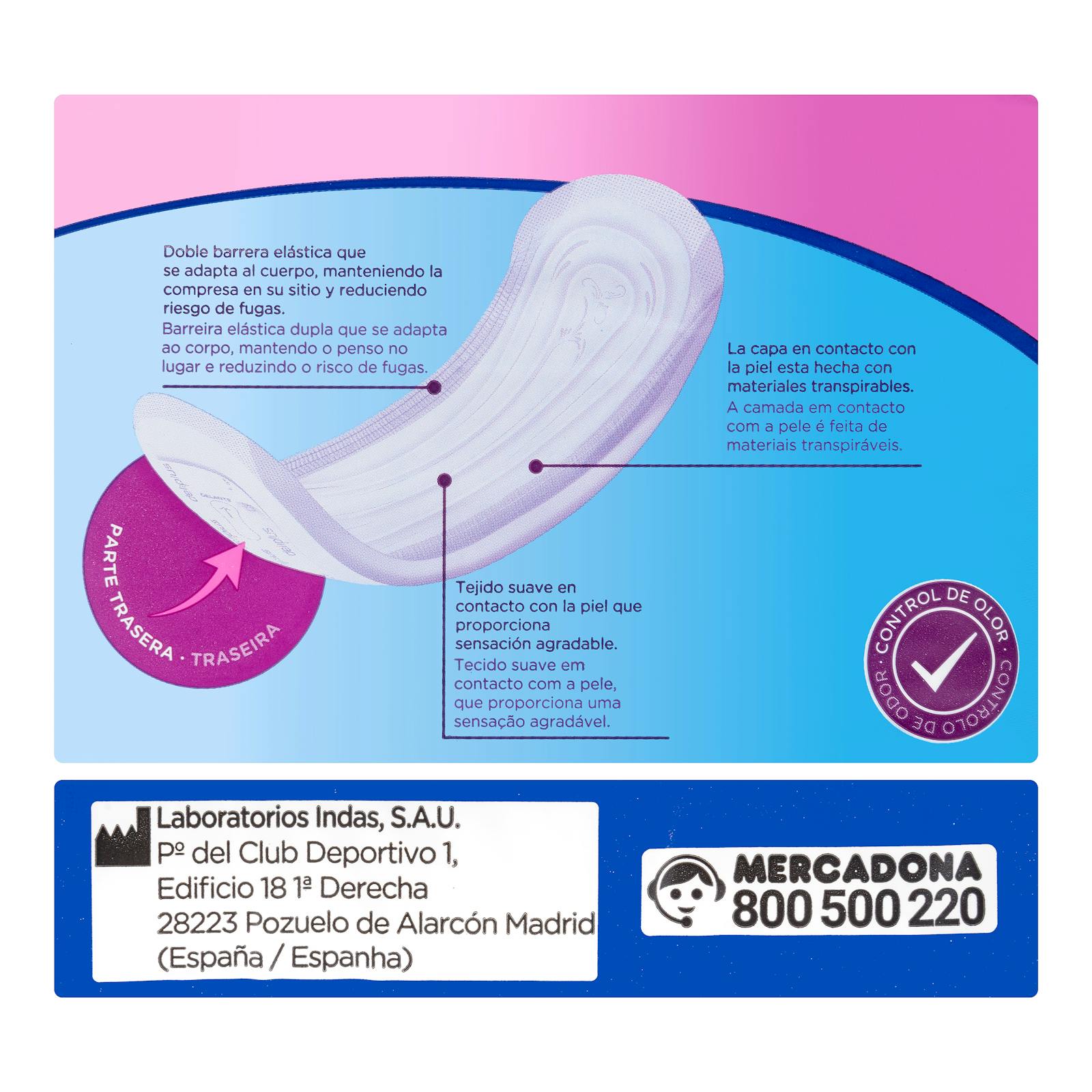 Serviette d'incontinence Deliplus Maxi sans ailes